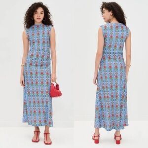 Hill House Blue Floral Maxi Dress